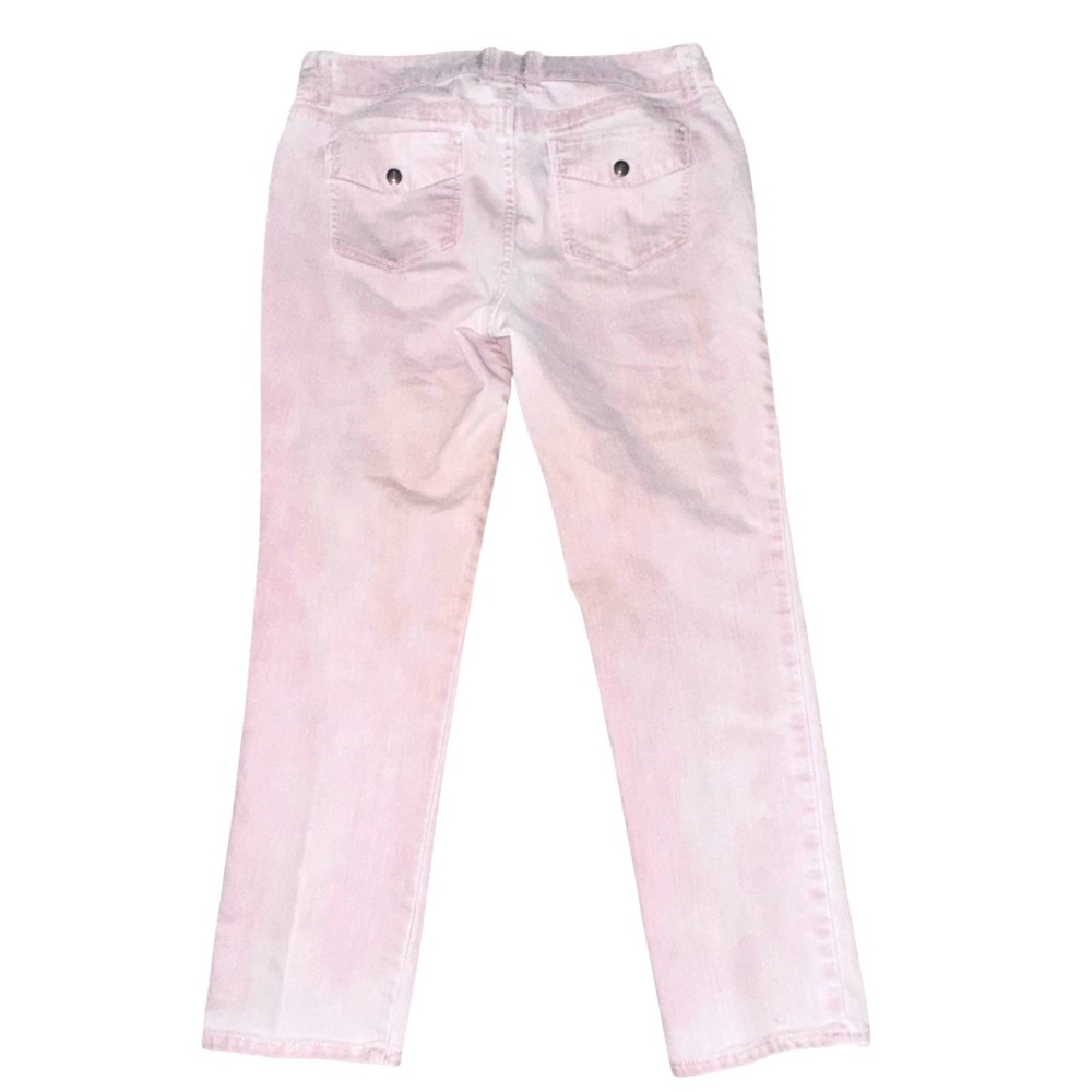 Chico’s Platinum Denim Size 1 (US 8) Pale Pink Jeans Cotton-Poly-Spandex - Picture 2 of 7